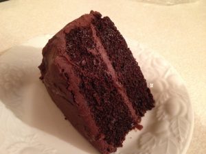 Traditional Chocolate Cake is Not Part of Eating Healthy Food